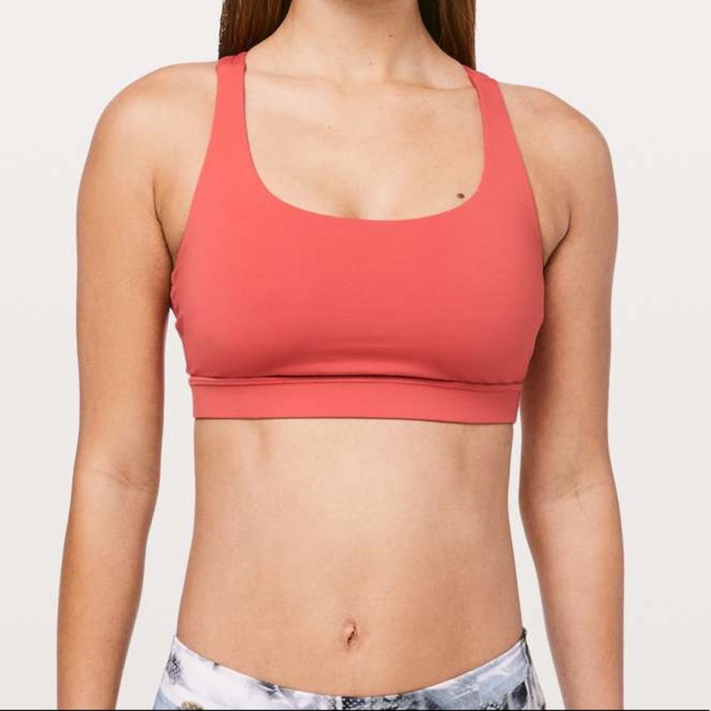 Lululemon Athletica Energy Bra Poppy Coral